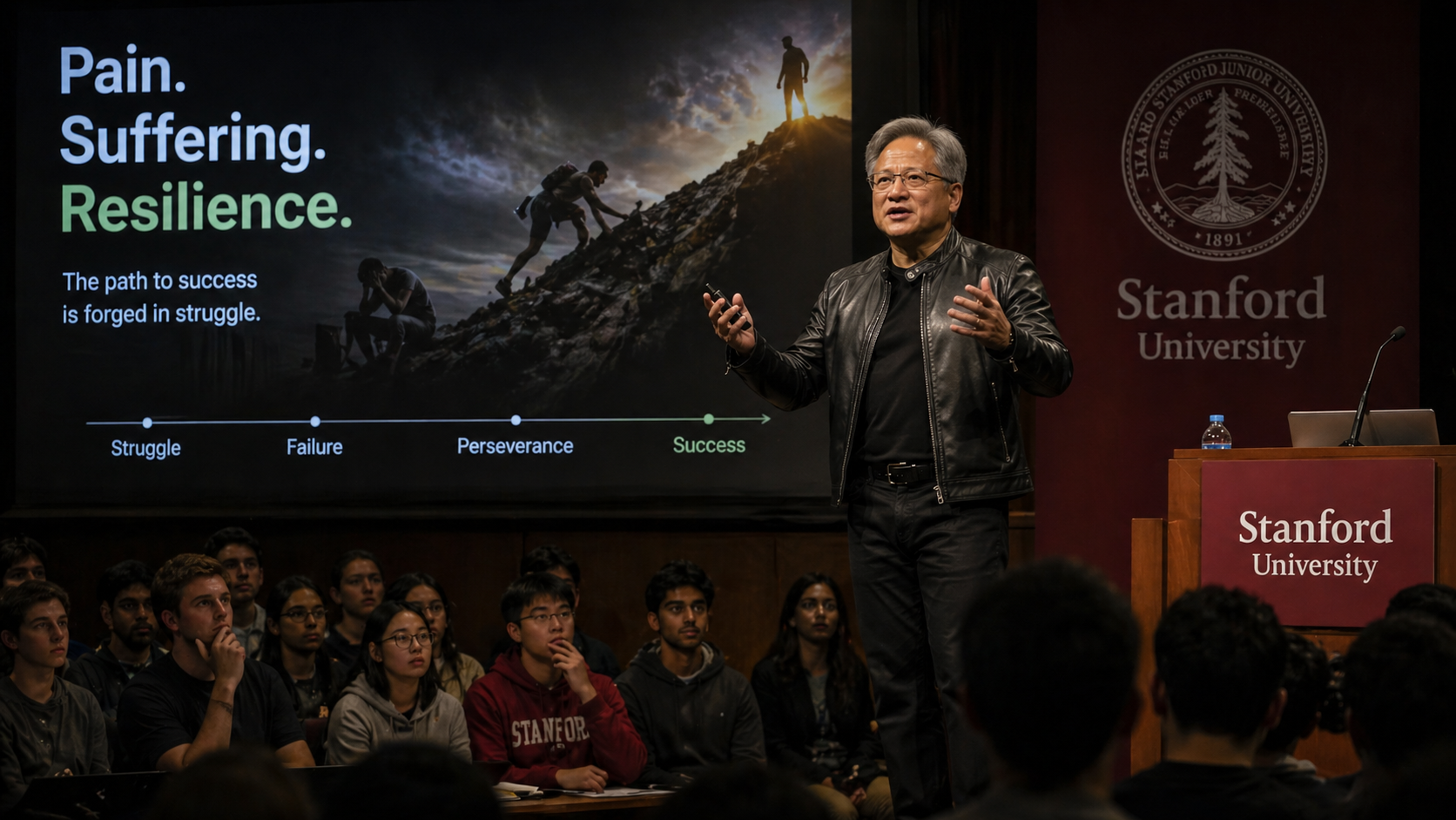 剥离鸡汤滤镜：黄仁勋“苦难论”背后的系统性算法